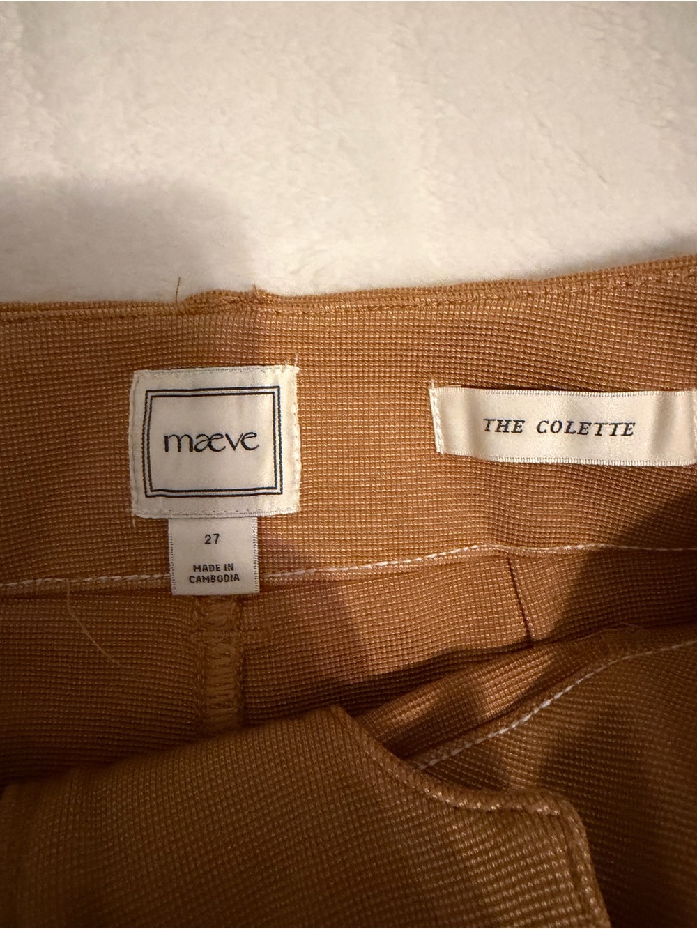 Maeve Crop Wide-Leg Pants in Caramel Brown- NWT - Picture 2 of 3